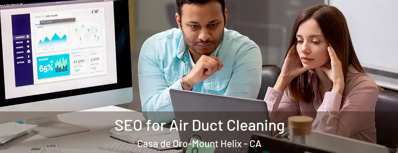 SEO for Air Duct Cleaning Casa de Oro-Mount Helix - CA