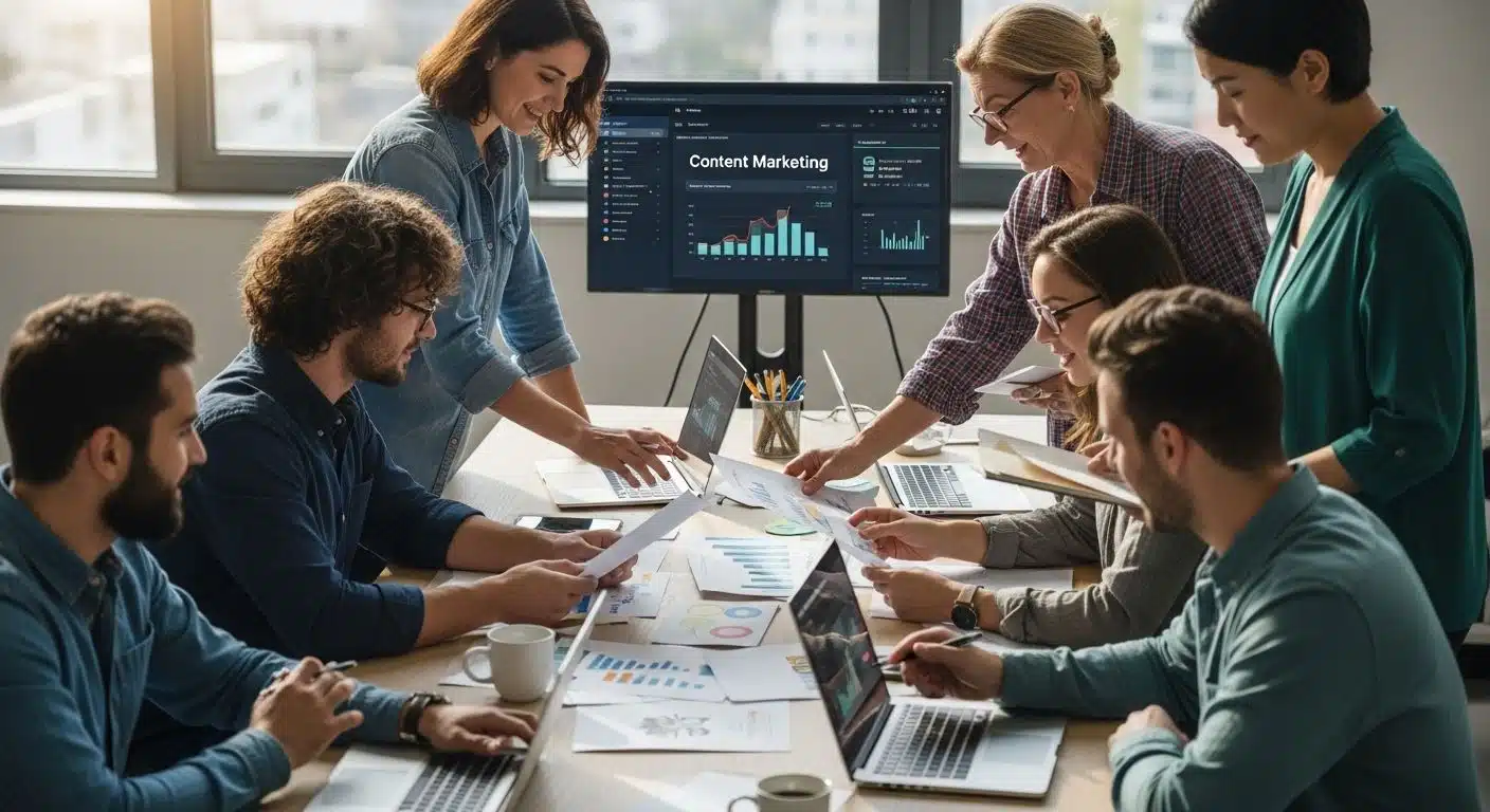 content marketing teamwork