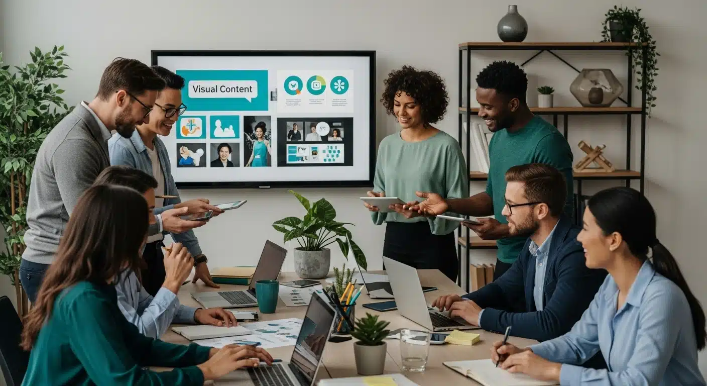 visual content marketing team