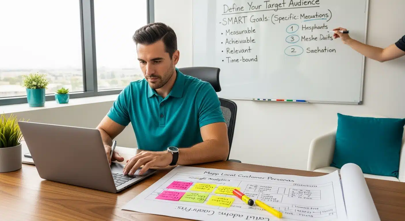 define target audience local leads