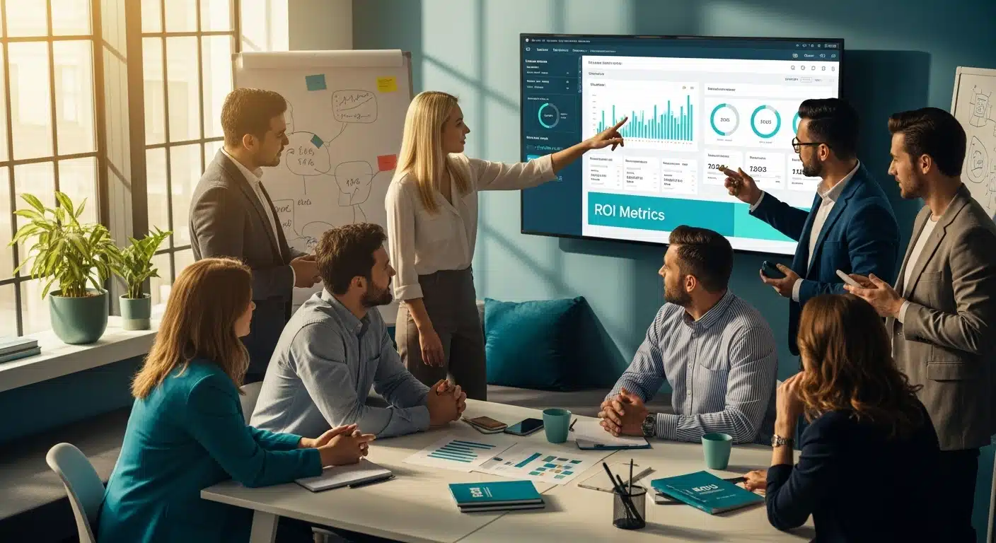digital marketing ROI teamwork