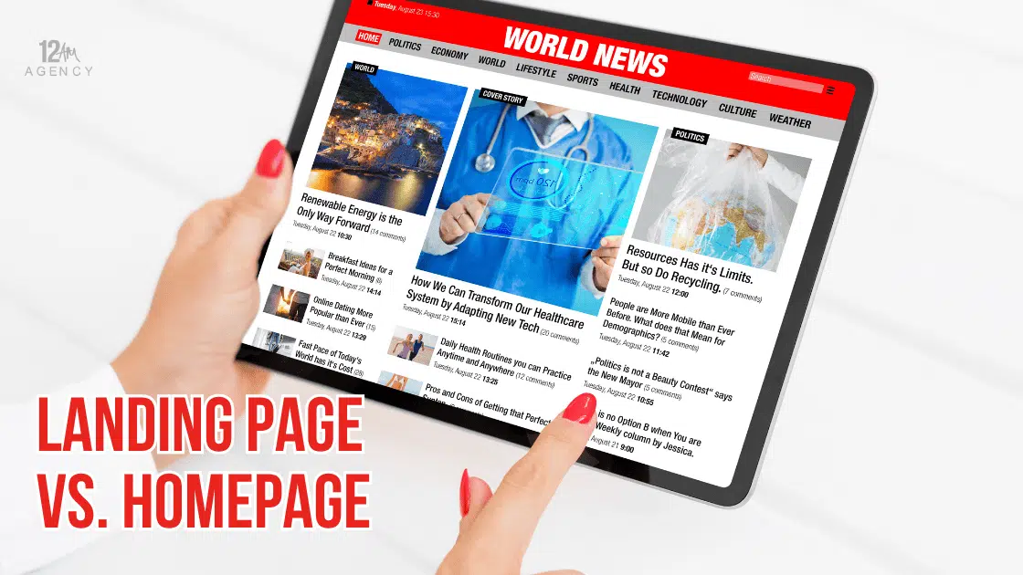 Landing Page vs. Homepage