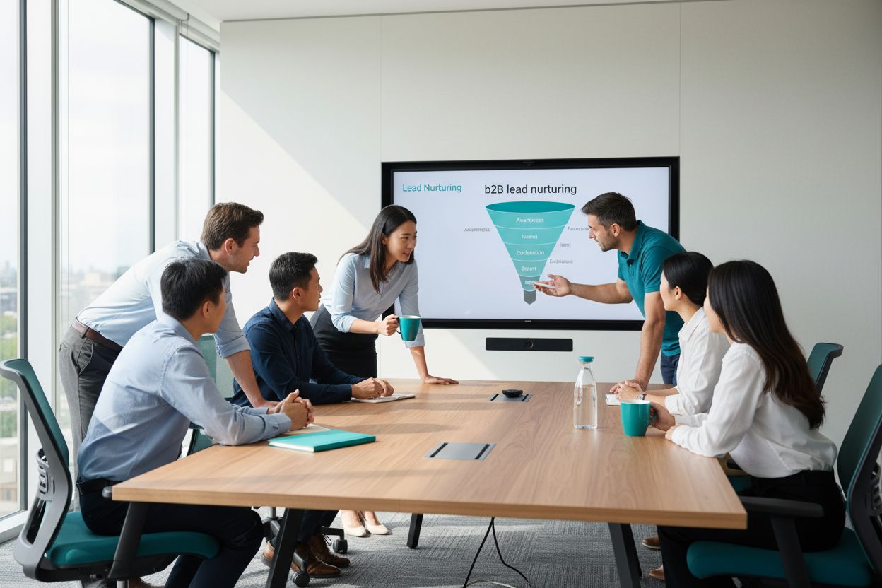 b2b lead nurturing team