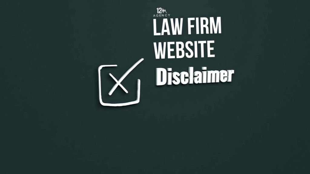 Law Firm Website Disclaimer