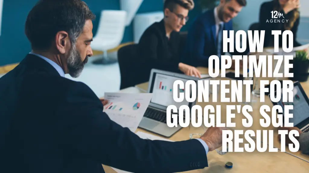 How to Optimize Content for Google's SGE Results