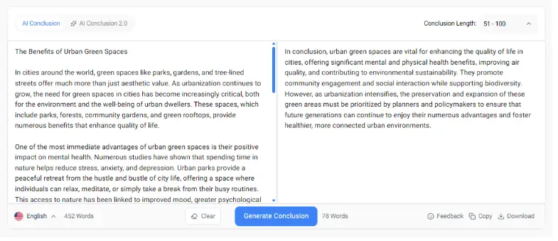 AI Conclusion Generator